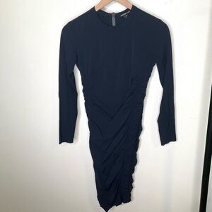 James Perse Ruched Side Fitted Dress